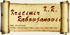 Krstimir Rabovjanović vizit kartica